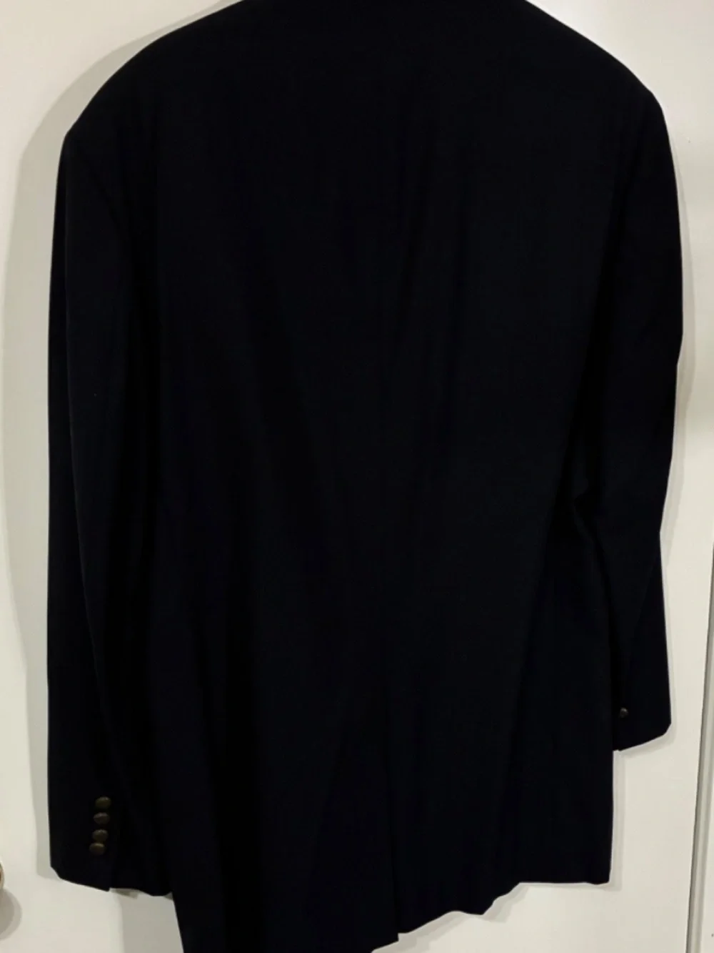 JOS A BANK MENS 100% WOOL 2 BUTTON SPORT JACKET/BLAZER SZ 44 R BLACK